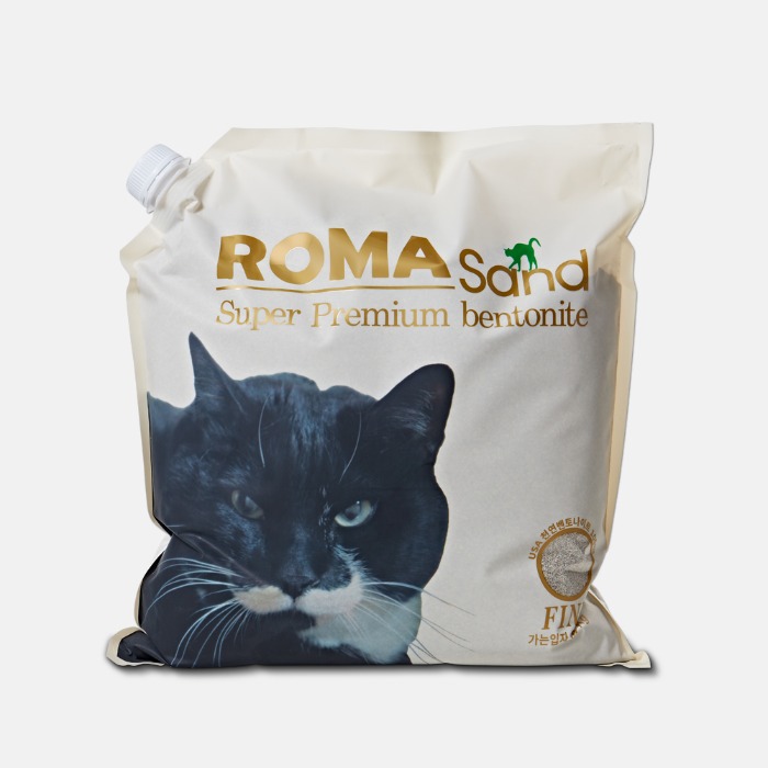 로패밀리,[ROMA]로마샌드 파인(가는입자) 대용량 14kg 고양이모래,로패밀리,미국 와이오밍주