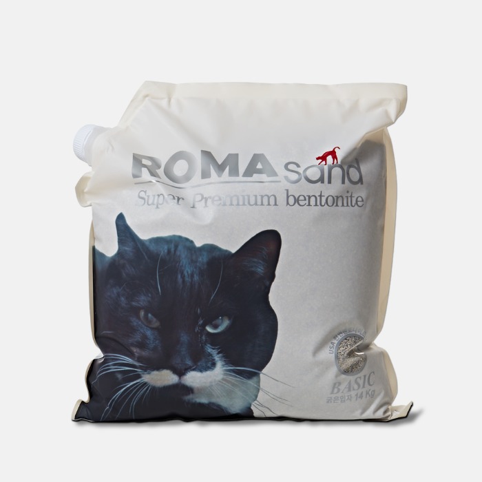 로패밀리,[ROMA]로마샌드 베이직(굵은입자) 대용량 14kg 고양이모래,로패밀리,미국 와이오밍주
